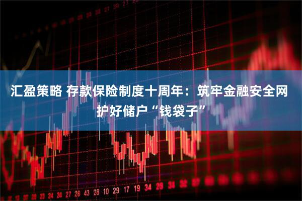 汇盈策略 存款保险制度十周年：筑牢金融安全网 护好储户“钱袋子”