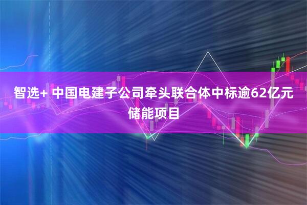 智选+ 中国电建子公司牵头联合体中标逾62亿元储能项目