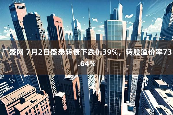 广盛网 7月2日盛泰转债下跌0.39%，转股溢价率73.64%