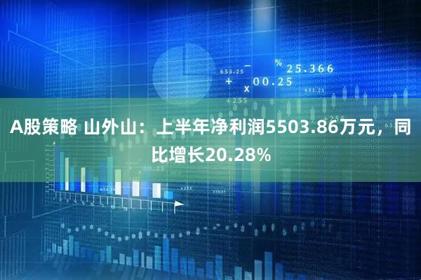 A股策略 山外山：上半年净利润5503.86万元，同比增长20.28%