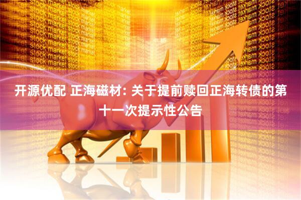 开源优配 正海磁材: 关于提前赎回正海转债的第十一次提示性公告